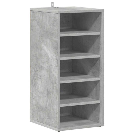 vidaXL Παπουτσοθήκη Γκρι Σκυροδέματος 31,5x35x70 εκ. από Επεξ. Ξύλο