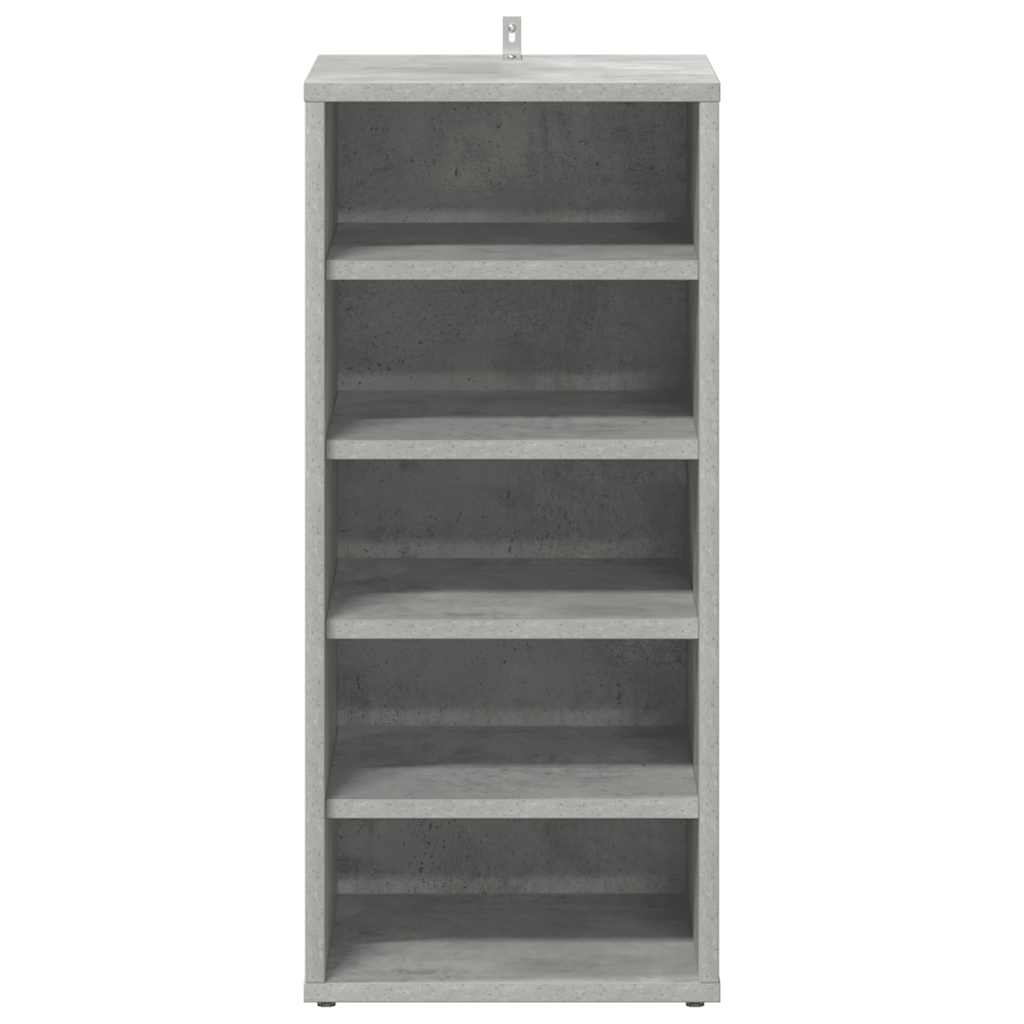 vidaXL Παπουτσοθήκη Γκρι Σκυροδέματος 31,5x35x70 εκ. από Επεξ. Ξύλο