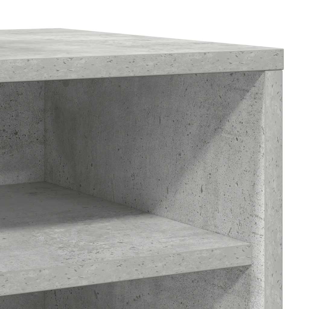 vidaXL Παπουτσοθήκη Γκρι Σκυροδέματος 31,5x35x70 εκ. από Επεξ. Ξύλο