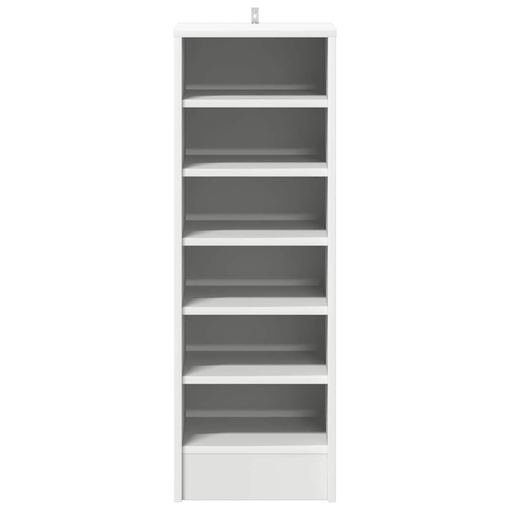 vidaXL Παπουτσοθήκη Λευκή 31,5 x 35 x 90 εκ. από Επεξ. Ξύλο