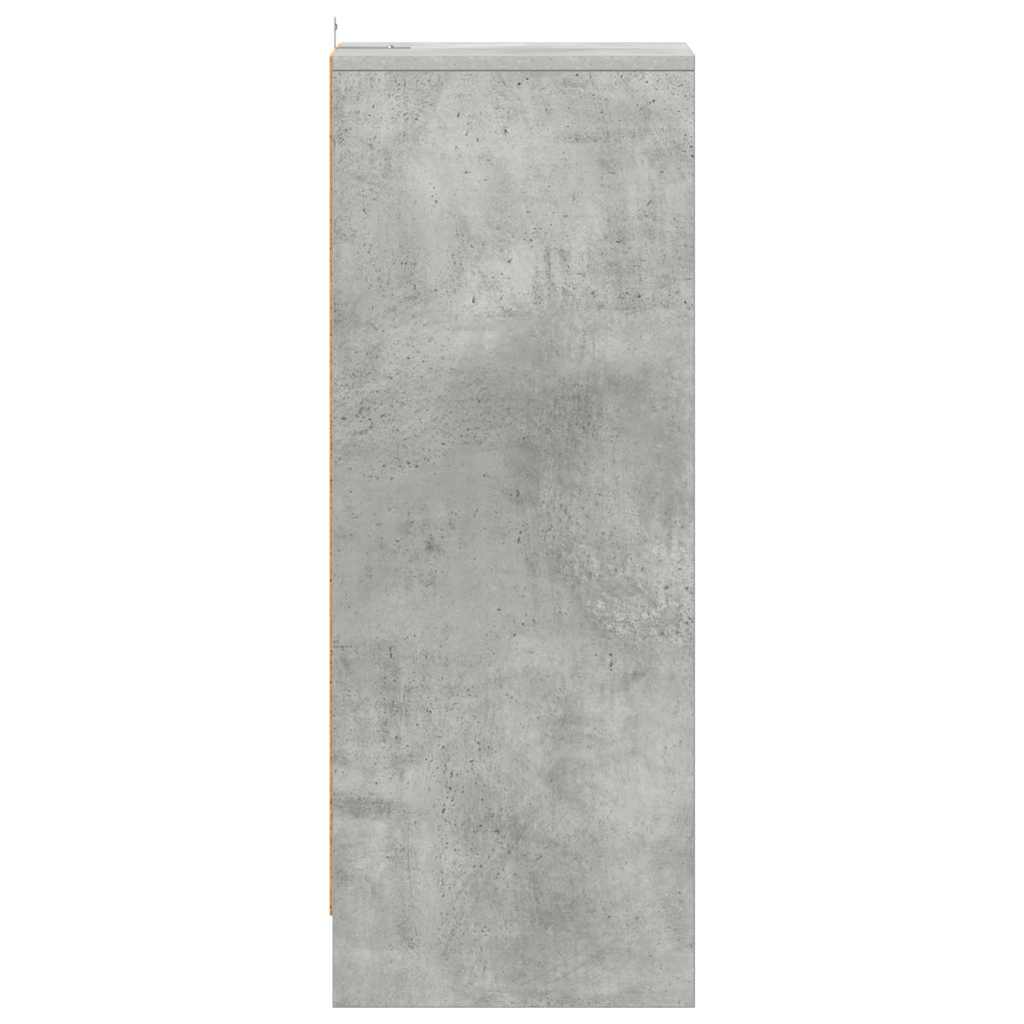 vidaXL Ντουλάπες παπουτσιών 31,5 x 35 x 90 εκ Γκρι Σκυροδέματος