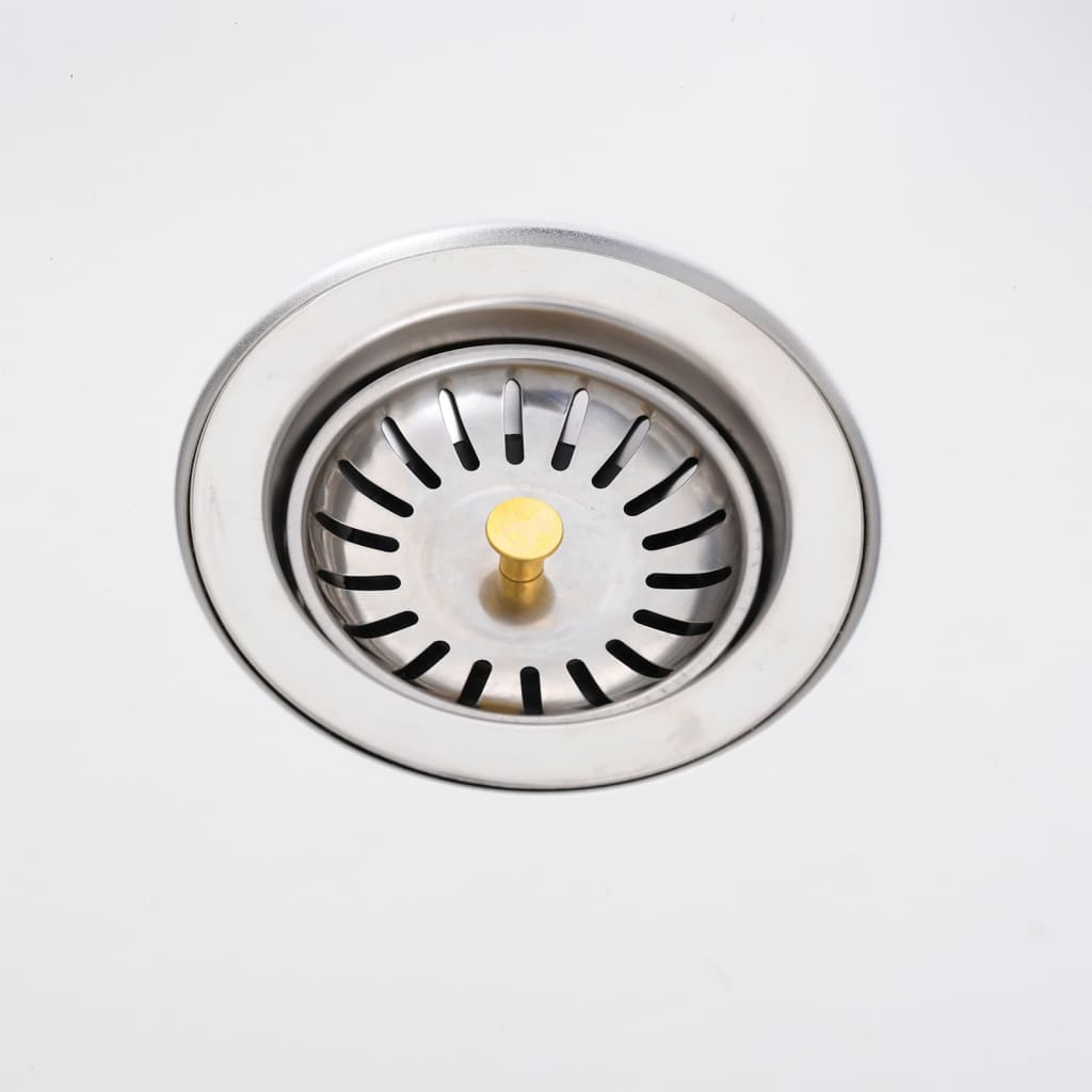 vidaXL Νεροχύτης Εξωτερ. Χώρου με Μονή Γούρνα από Ανοξείδωτο Ατσάλι