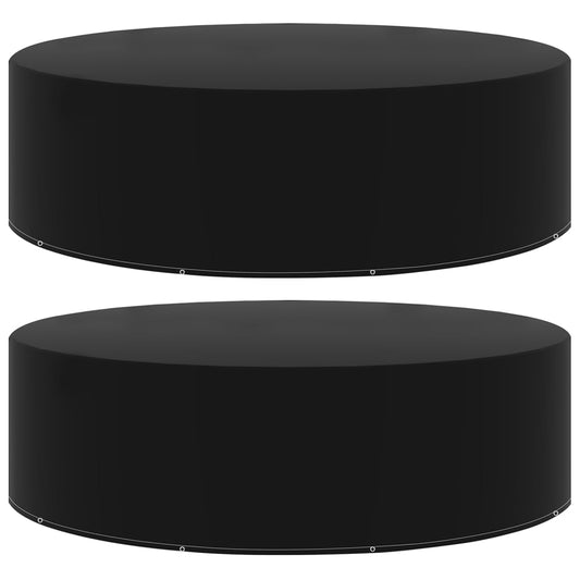 vidaXL Καλύμματα Επίπλων Κήπου 2 τεμ. με 10 Κρίκους 325x90 εκ.