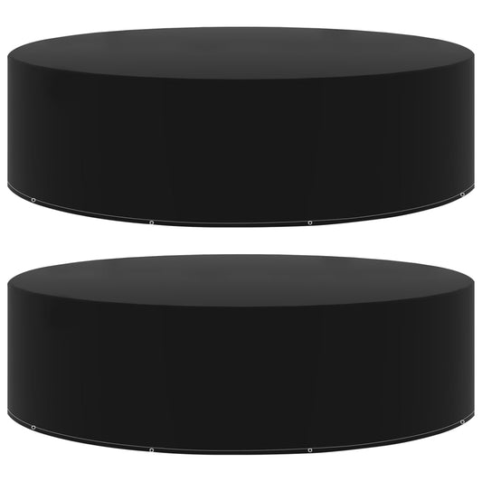 vidaXL Καλύμματα Επίπλων Κήπου 2 τεμ. με 10 Κρίκους 205 x 90 x 90 εκ.