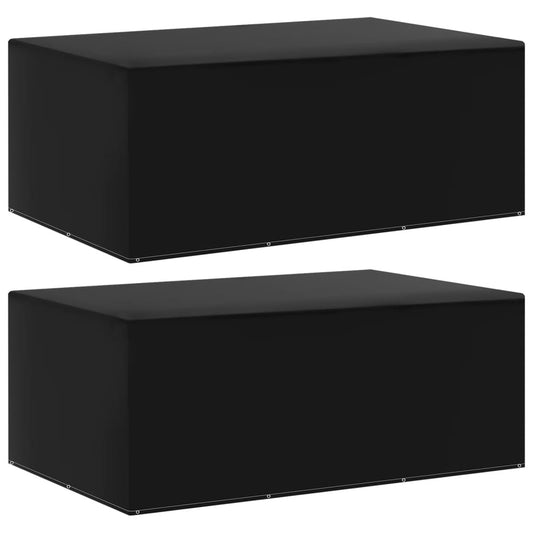 vidaXL Καλύμματα Επίπλων Κήπου 2 τεμ. με 7 Κρίκους 225x143x90 εκ.