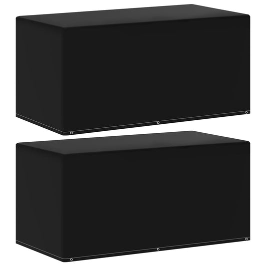 vidaXL Καλύμματα Επίπλων Κήπου 2 τεμ. με 6 Οπές 160x80x75 εκ.