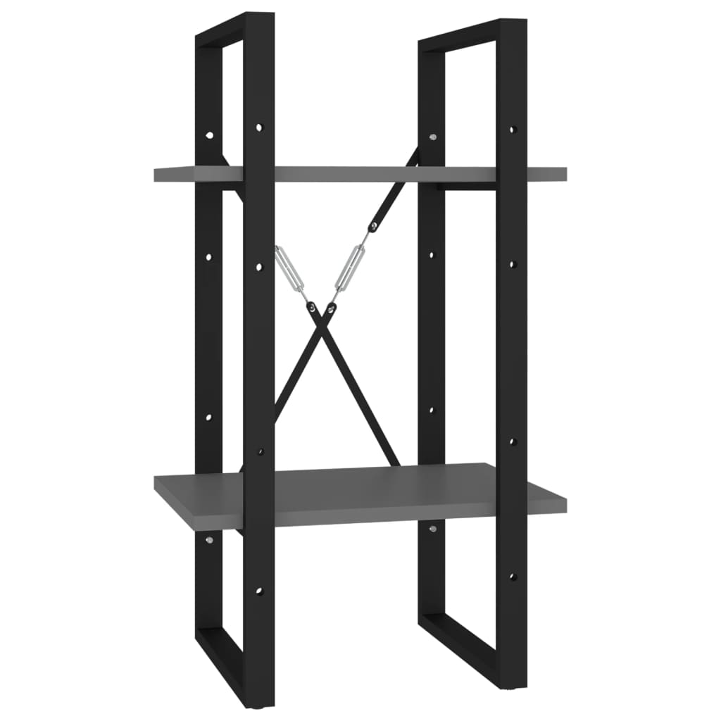 vidaXL Βιβλιοθήκη με 5 Ράφια Γκρι 40 x 30 x 175 εκ. από Επεξ. Ξύλο