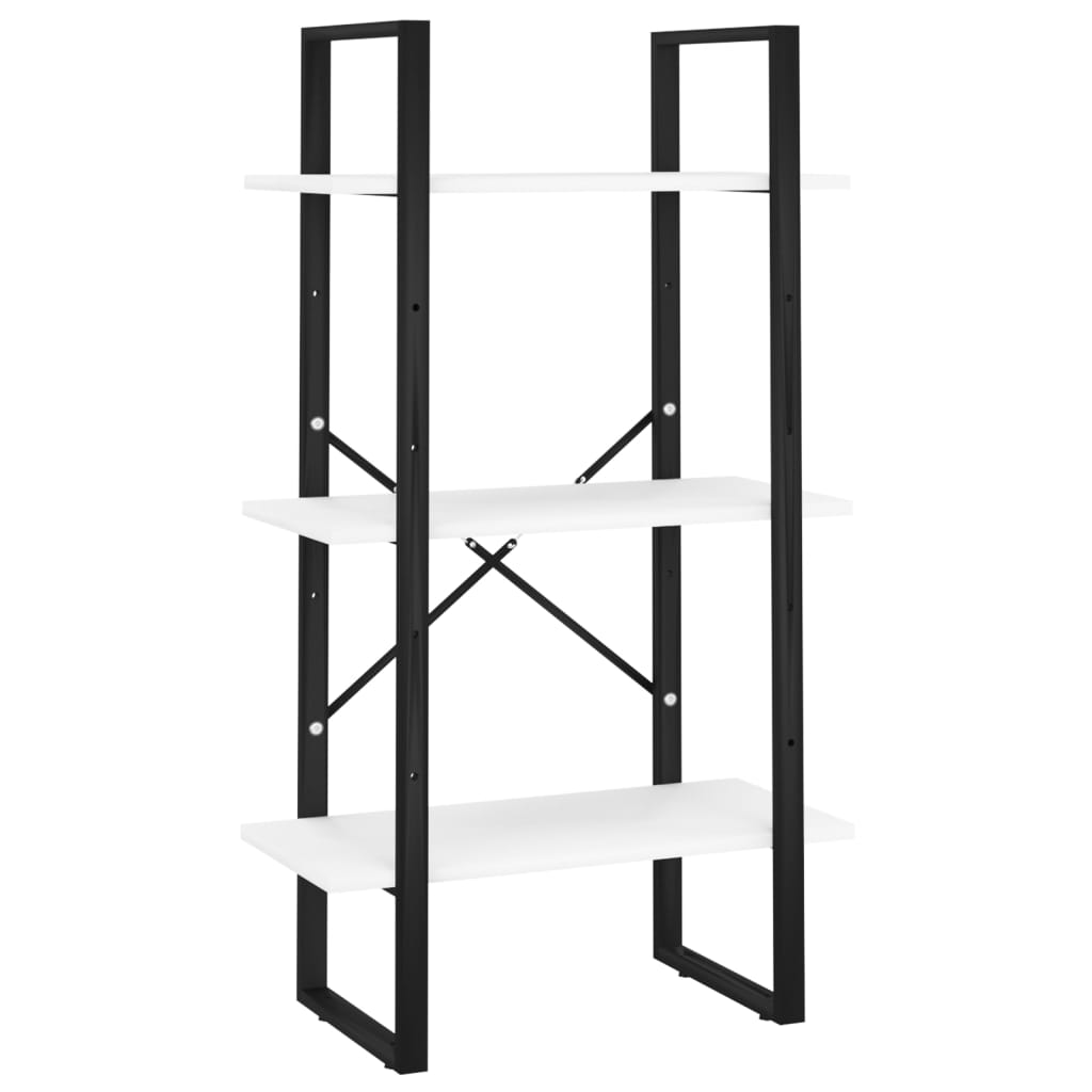 vidaXL Βιβλιοθήκη με 5 Ράφια Λευκή 60 x 30 x 175 εκ. από Επεξ. Ξύλο