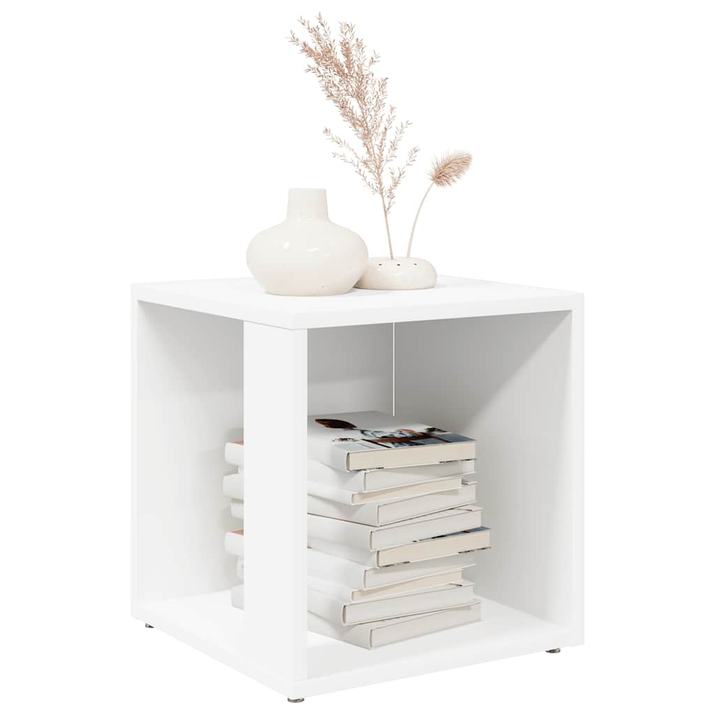 vidaXL Τραπέζι Βοηθητικό Λευκό 33 x 33 x 34,5 εκ. από Επεξ. Ξύλο
