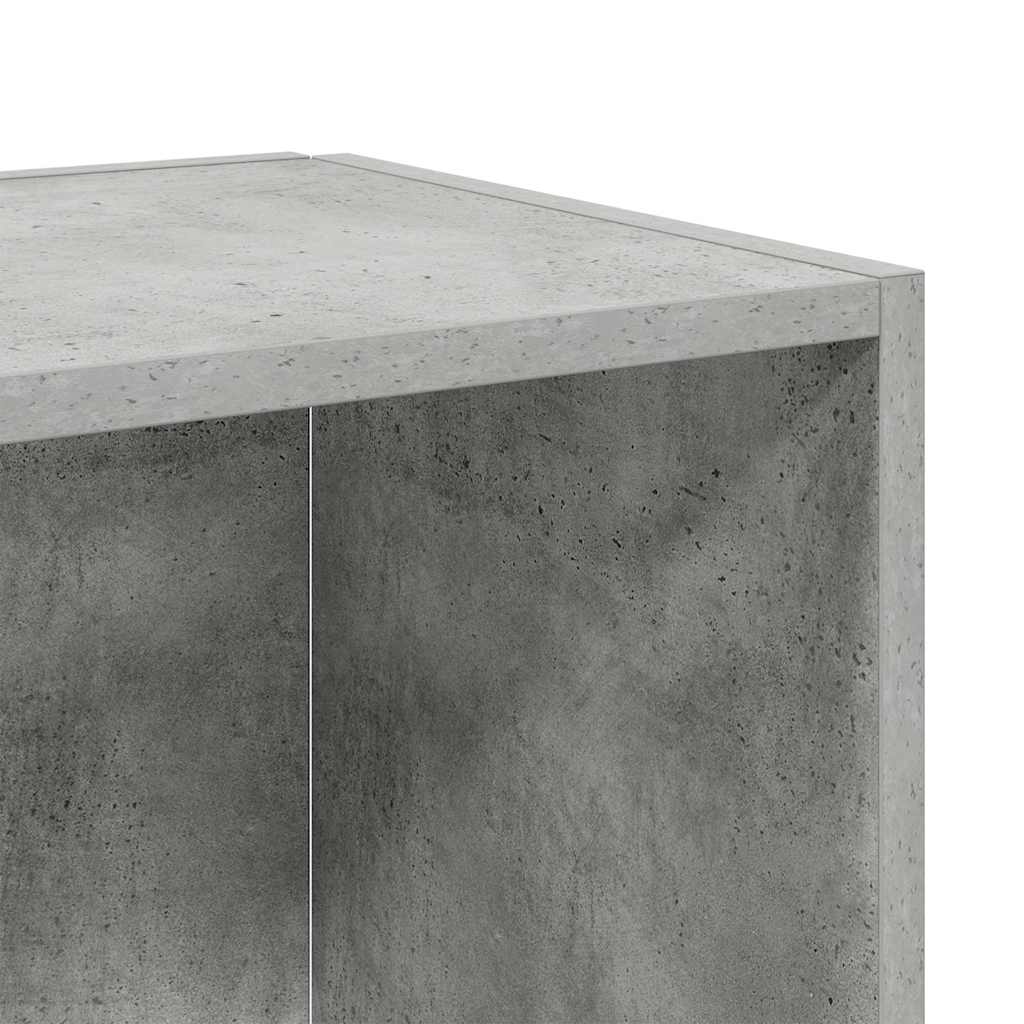 vidaXL Τραπέζι Βοηθητικό Γκρι Σκυροδέματος 33x33x34,5 εκ. Επεξ. Ξύλο