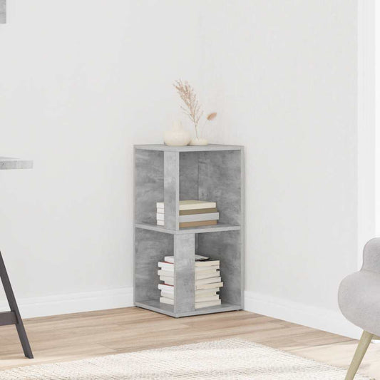 vidaXL Ντουλάπι Γωνιακό Γκρι Σκυροδέματος 33x33x67 εκ. από Επεξ. Ξύλο