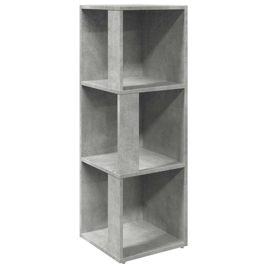 vidaXL Ντουλάπι Γωνιακό Γκρι Σκυροδέματος 33x33x100εκ. από Επεξ. Ξύλο
