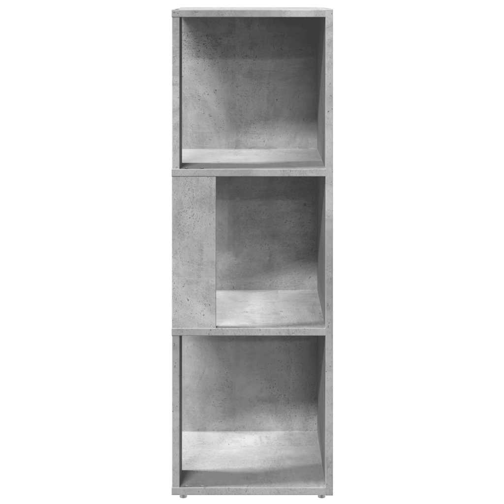 vidaXL Ντουλάπι Γωνιακό Γκρι Σκυροδέματος 33x33x100εκ. από Επεξ. Ξύλο