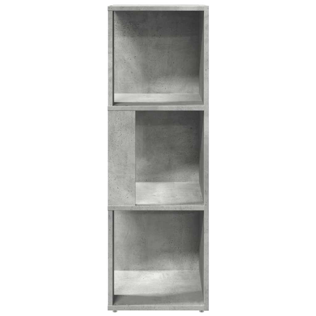 vidaXL Ντουλάπι Γωνιακό Γκρι Σκυροδέματος 33x33x100εκ. από Επεξ. Ξύλο