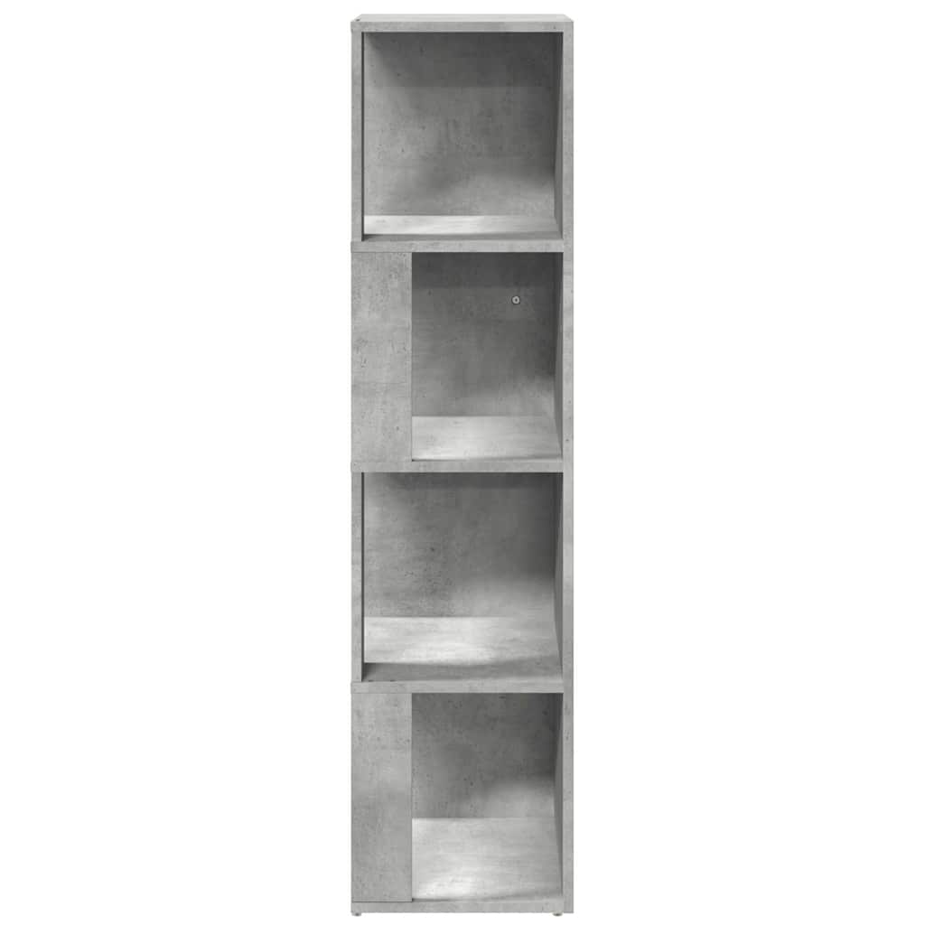 vidaXL Ντουλάπι Γωνία Γκρι Σκυρ. 33 x 33 x 132 εκ. από Μοριοσανίδα