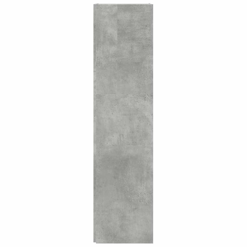 vidaXL Ντουλάπι Γωνία Γκρι Σκυρ. 33 x 33 x 132 εκ. από Μοριοσανίδα