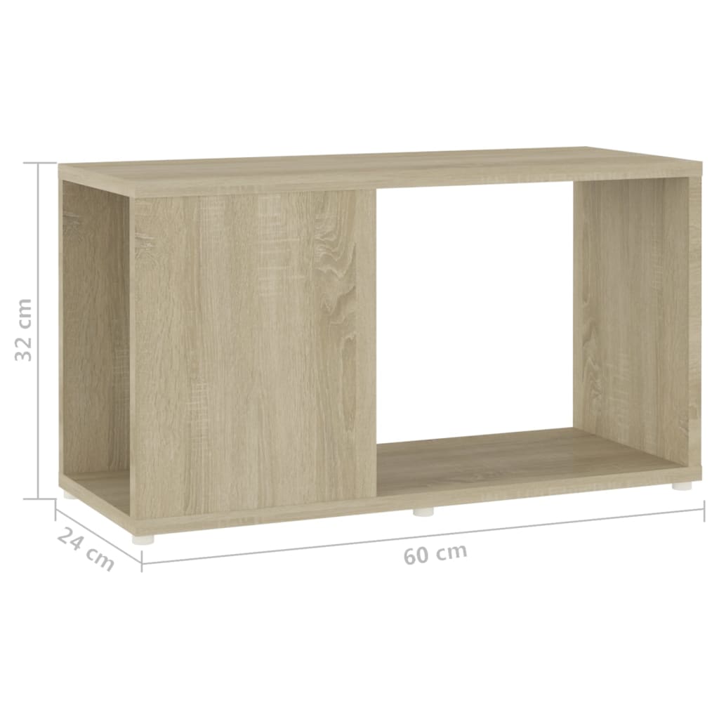 vidaXL Έπιπλο Τηλεόρασης Sonoma Oak 60 x 24 x 32 εκ. από Μοριοσανίδα