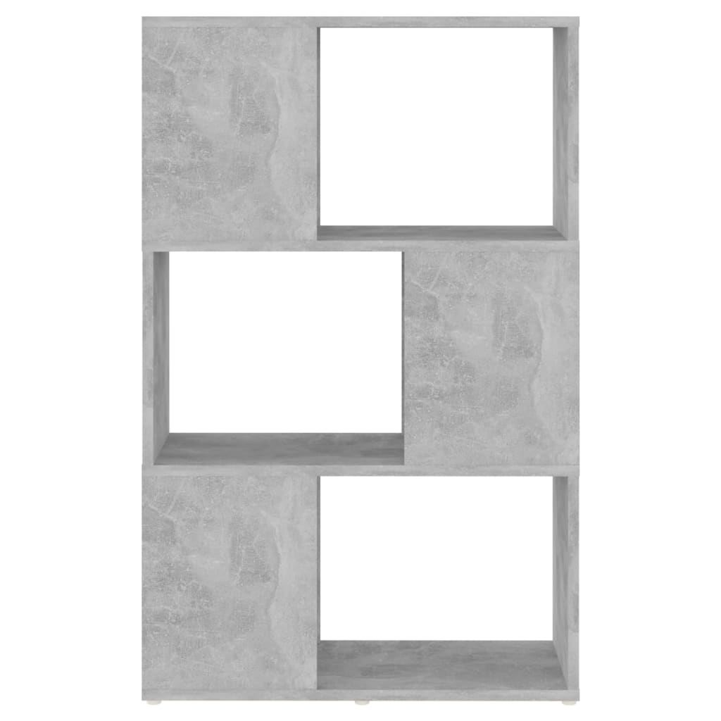 vidaXL Βιβλιοθήκη/Διαχωριστικό Χώρου Γκρι Σκυρ. 60x24x94εκ Μοριοσανίδα