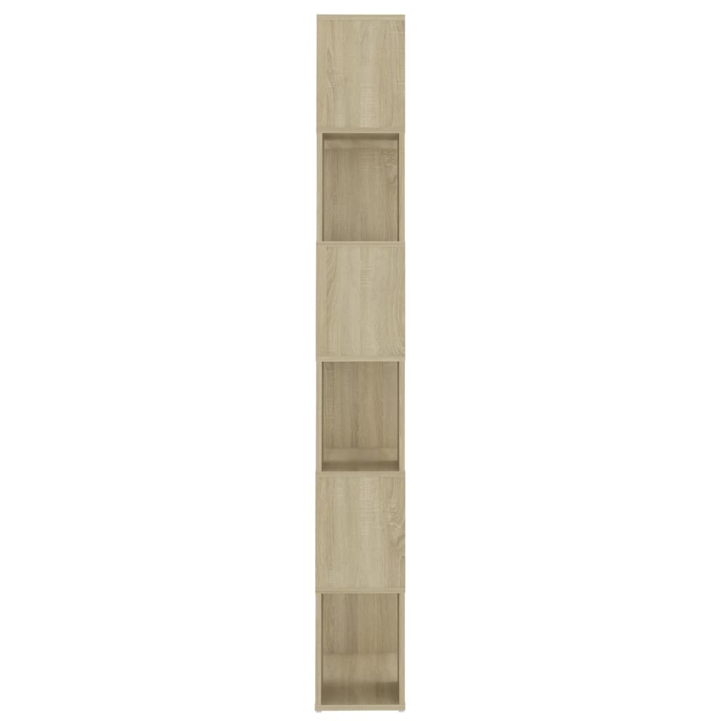 vidaXL Βιβλιοθήκη/Διαχωρισ. Χώρου Sonoma Δρυς 60x24x186εκ. Μοριοσανίδα