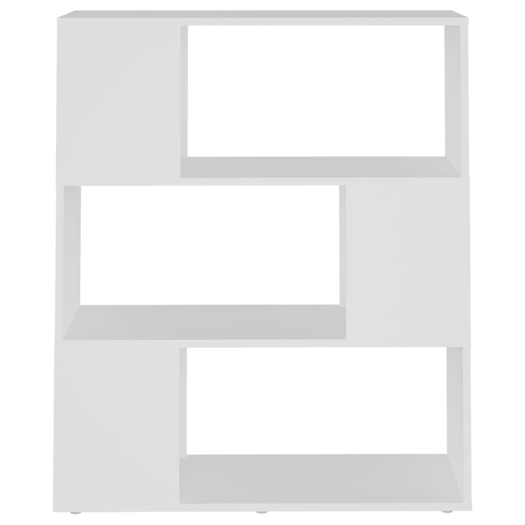 vidaXL Βιβλιοθήκη/Διαχωριστικό Χώρου Λευκό 80x24x94 εκ. Μοριοσανίδα