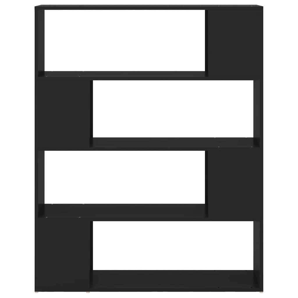 vidaXL Βιβλιοθήκη/Διαχωριστικό Χώρου Μαύρο 100 x 24 x 124 εκ.