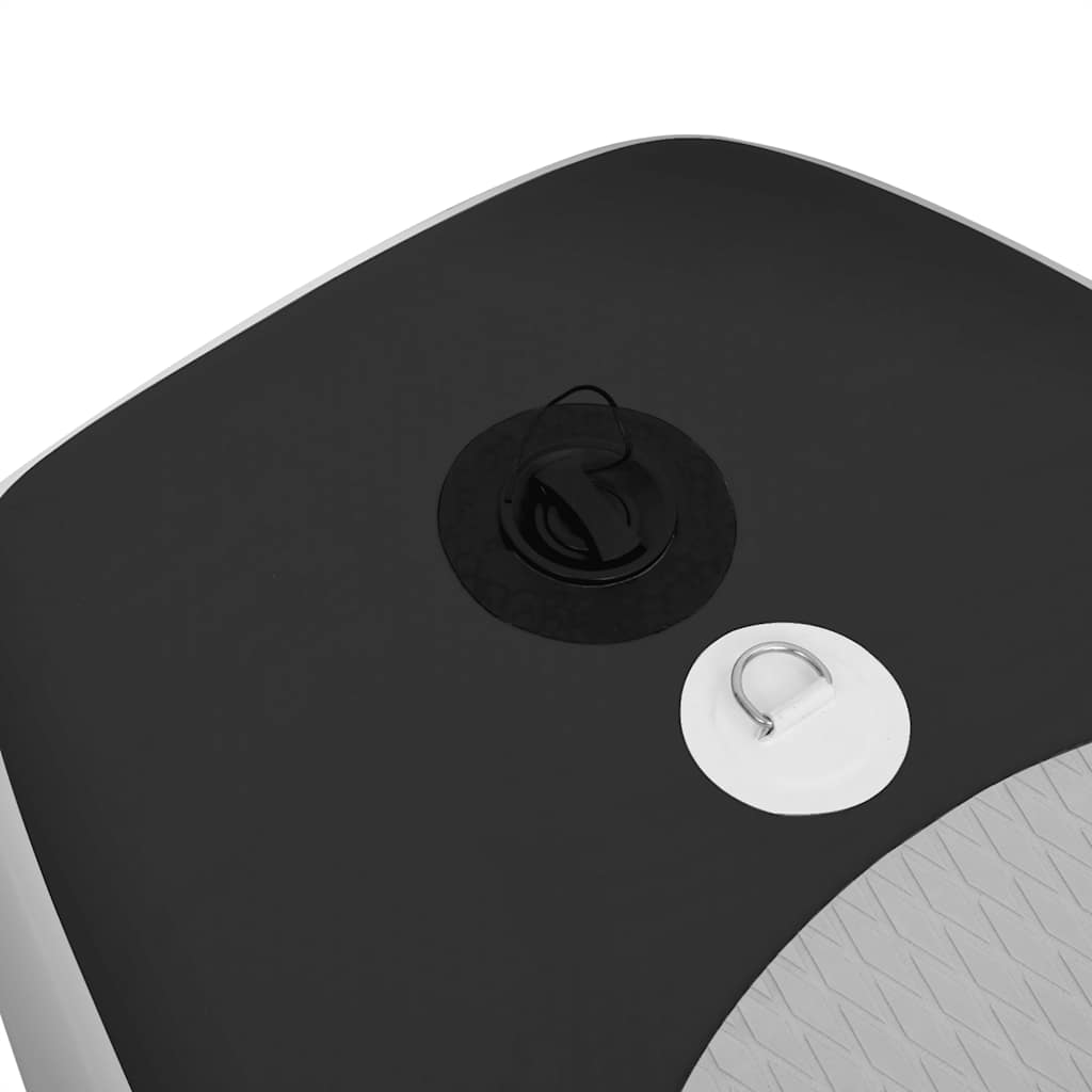 vidaXL Σανίδα SUP Φουσκωτή Σετ Μαύρη 360 x 81 x 10 εκ.