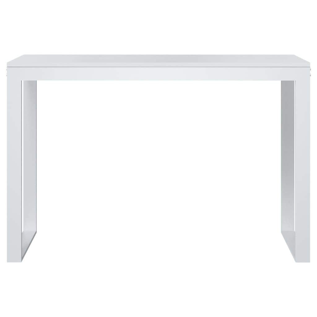 vidaXL Γραφείο Υπολογιστή Λευκό 110 x 60 x 73 εκ. από Μοριοσανίδα