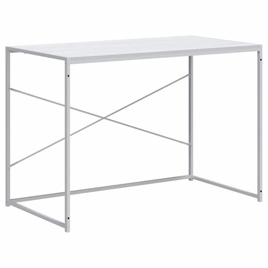 vidaXL Γραφείο Υπολογιστή Λευκό 110 x 60 x 70 εκ. από Επεξ. Ξύλο