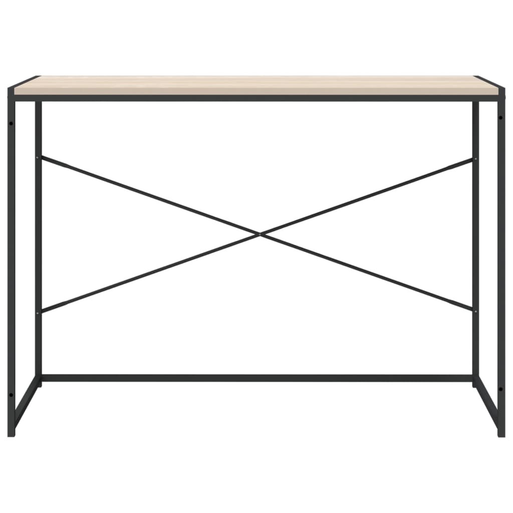 vidaXL Γραφείο Υπολογιστή Μαύρο 110 x 60 x 70 εκ. Επεξεργασμένο Ξύλο