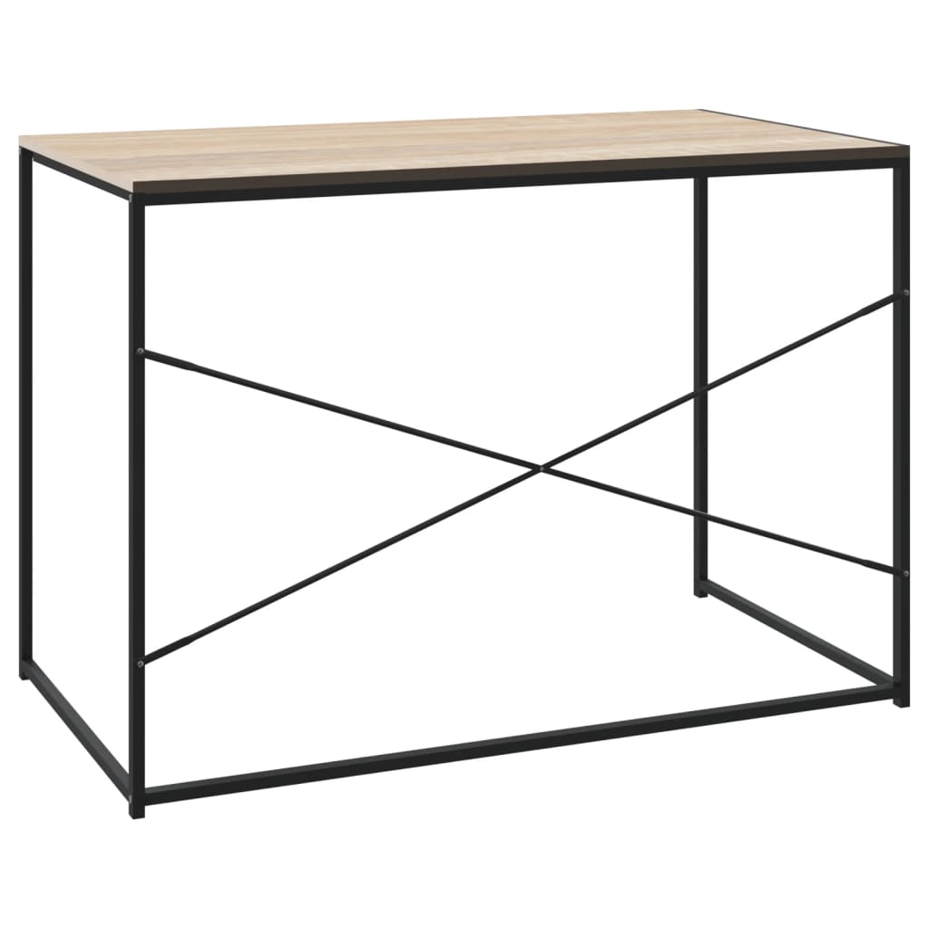 vidaXL Γραφείο Υπολογιστή Μαύρο 110 x 60 x 70 εκ. Επεξεργασμένο Ξύλο