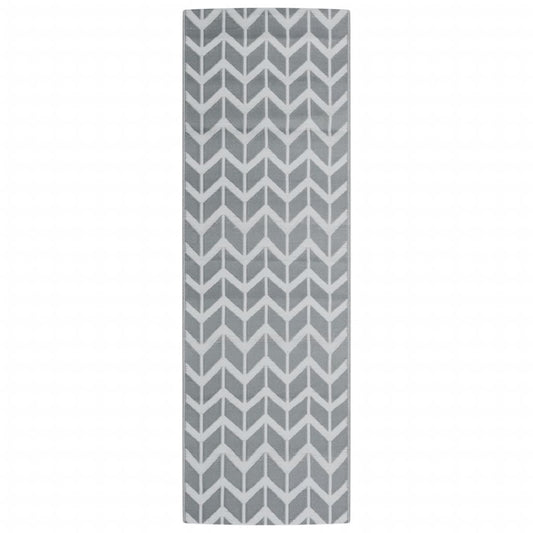 vidaXL Χαλί εξωτερικού χώρου ARAKIL γκρι 80x250 cm PP