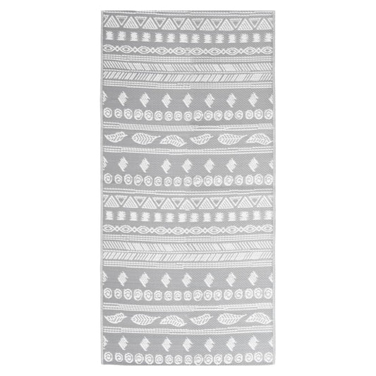 vidaXL Χαλί εξωτερικού χώρου ARAKIL Γκρι 80x150 cm PP