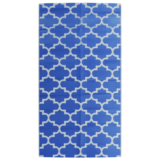 vidaXL Χαλί εξωτερικού χώρου ARAKIL μπλε 80x150 cm PP