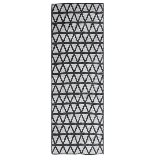 vidaXL Χαλί εξωτερικού χώρου ARAKIL Μαύρο 80x250 cm PP