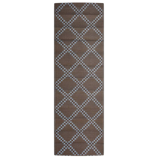 vidaXL Χαλί εξωτερικού χώρου ARAKIL Καφέ 80x250 cm PP