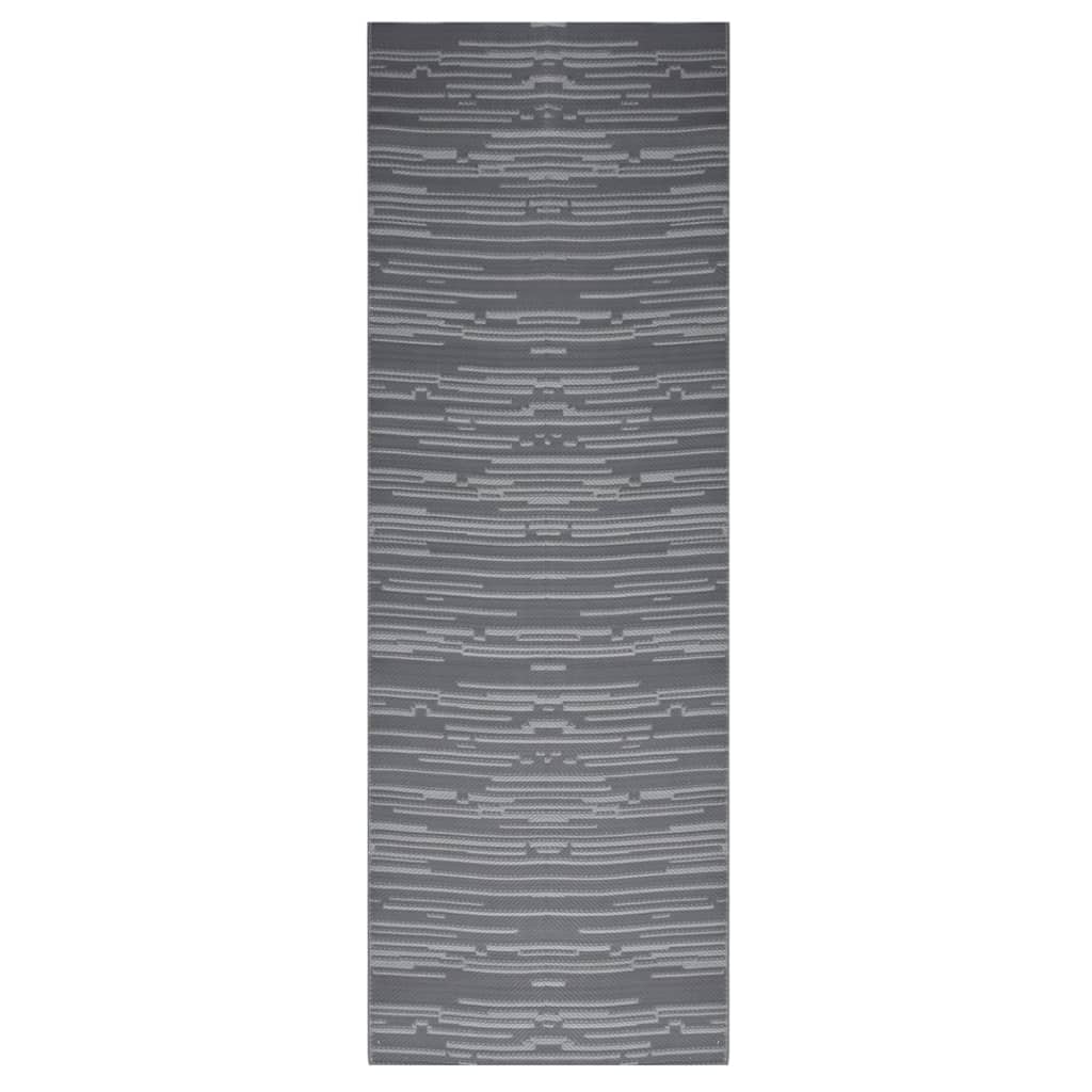 vidaXL Χαλί εξωτερικού χώρου ARAKIL Ανθρακί 80x250 cm PP