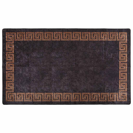 vidaXL Χαλί Πλενόμενο Μαύρο / Χρυσό 190 x 300 εκ.