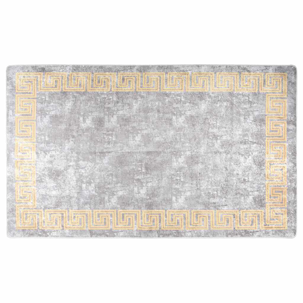 vidaXL Χαλί Πλενόμενο Αντιολισθητικό Γκρι 120 x 180 εκ.