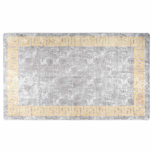 vidaXL Χαλί Πλενόμενο Αντιολισθητικό Γκρι 120 x 180 εκ.