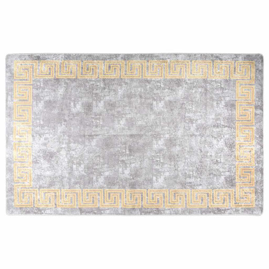 vidaXL Χαλί Πλενόμενο Αντιολισθητικό Γκρι 160 x 230 εκ.