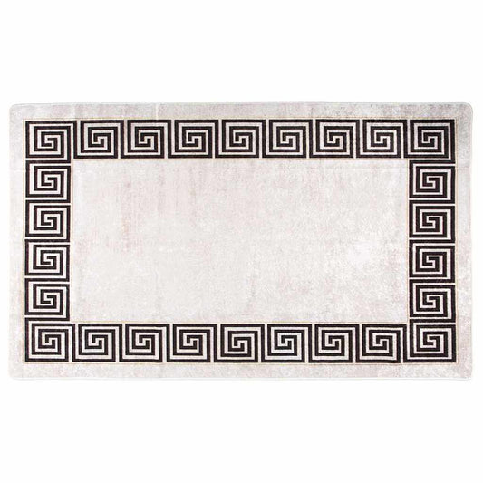 vidaXL Χαλί Πλενόμενο Ανοιχτό Μπεζ 120 x 180 εκ.