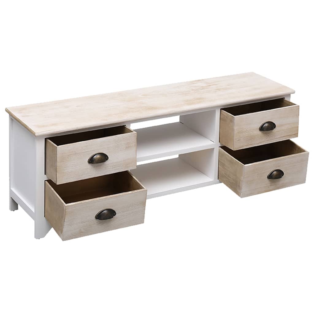 vidaXL Έπιπλο Τηλεόρασης 108 x 30 x 40 εκ. από Μασίφ Ξύλο Παυλώνιας