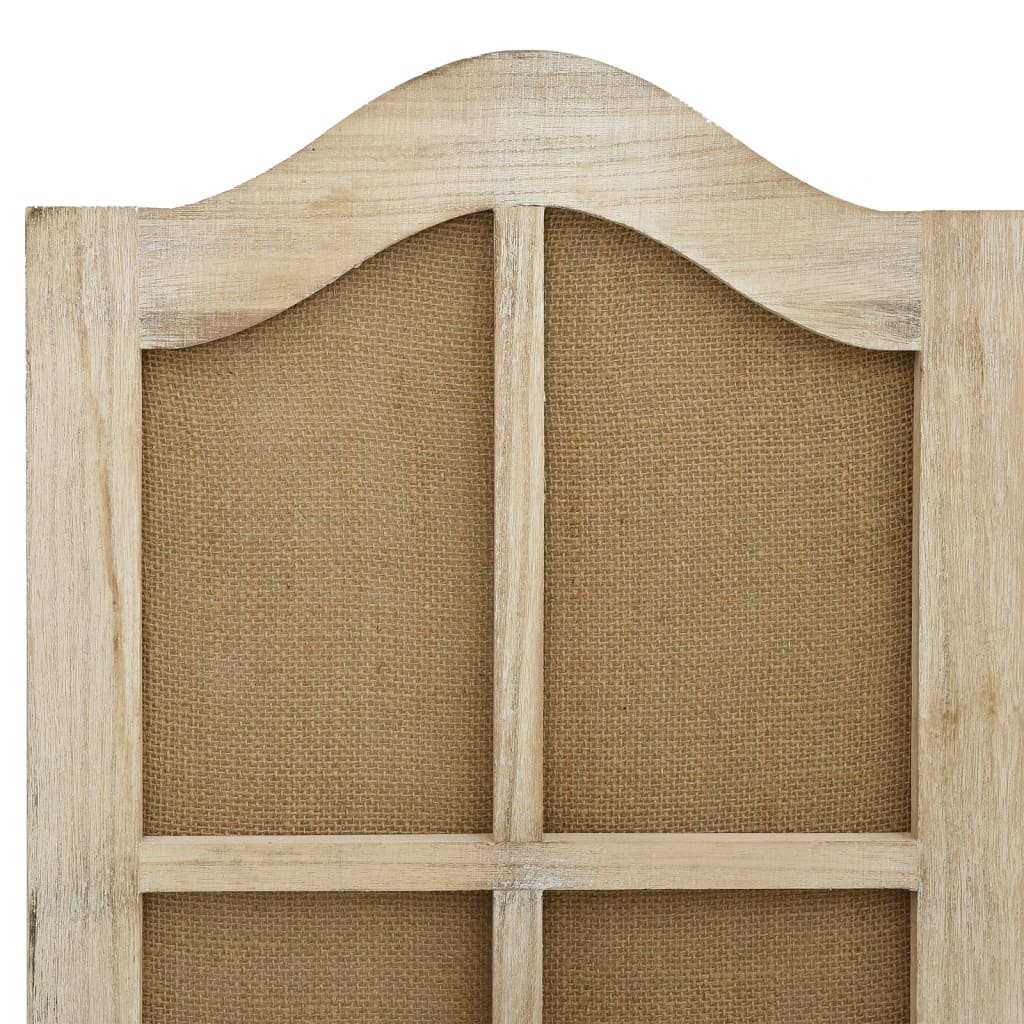 vidaXL Διαχωριστικό Δωματίου με 4 Πάνελ Καφέ 140x165 εκ. από Ύφασμα