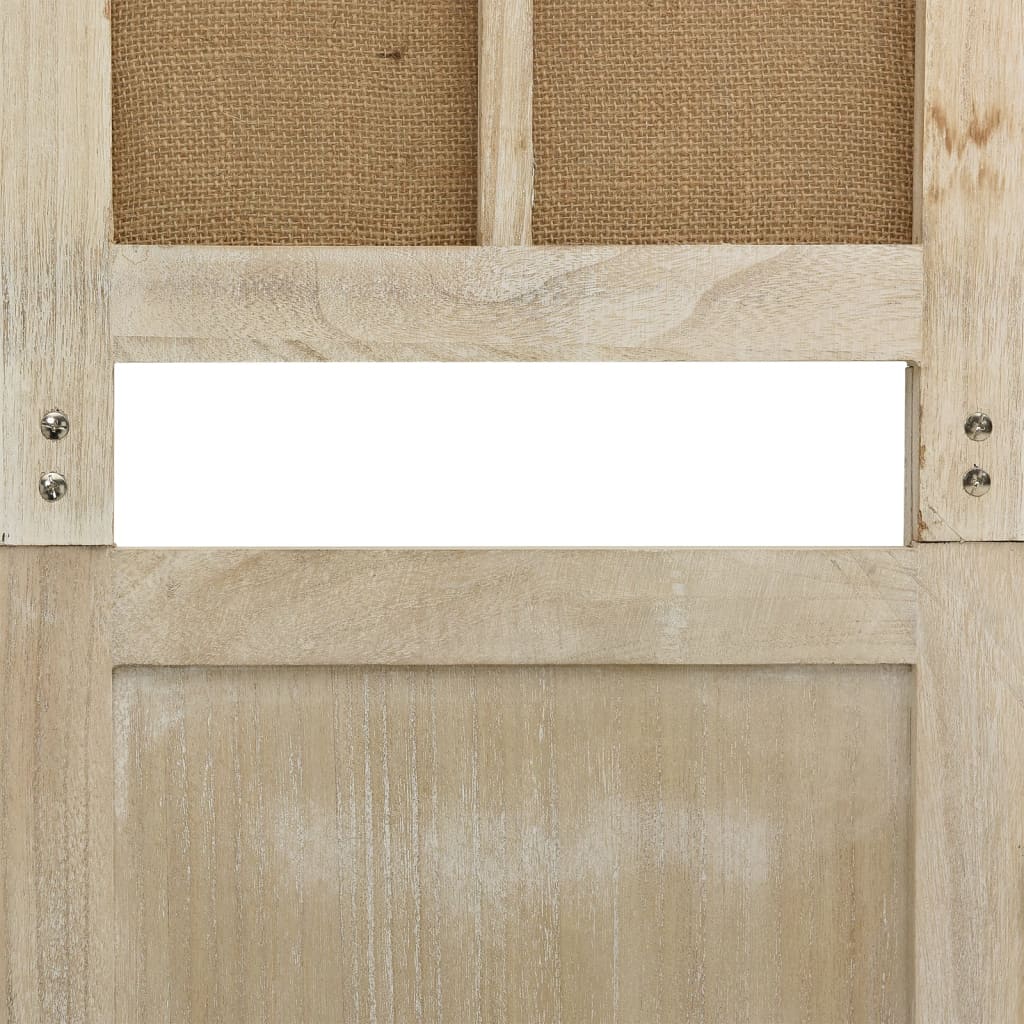 vidaXL Διαχωριστικό Δωματίου με 4 Πάνελ Καφέ 140x165 εκ. από Ύφασμα