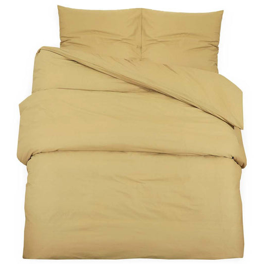 vidaXL Σετ Παπλωματοθήκης Taupe 200 x 200 εκ. Ελαφρύ Ύφασμα Μικροϊνών