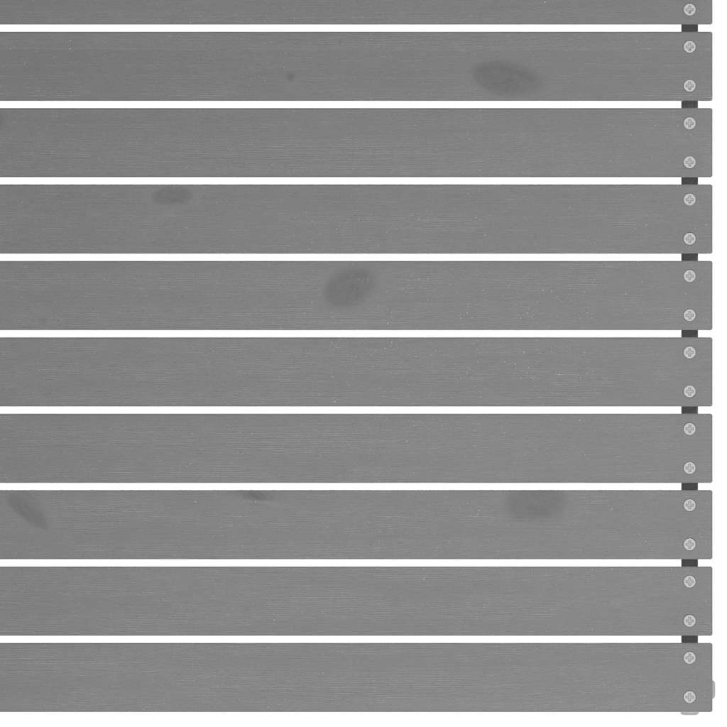 vidaXL Καναπές Κήπου Γωνιακός Γκρι από Μασίφ Ξύλο Πεύκου