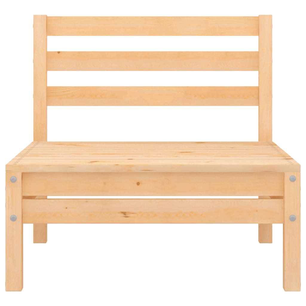 vidaXL Καναπές Κήπου Μεσαίος από Μασίφ Ξύλο Πεύκου