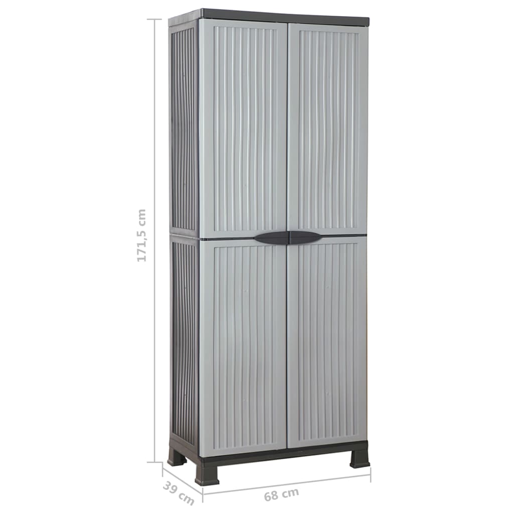 vidaXL Πλαστικό Ντουλάπι 68 x 39 x 171,5 εκ.