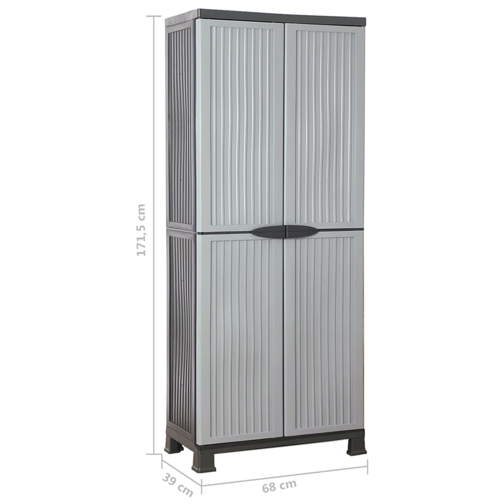 vidaXL Πλαστικό Ντουλάπι 68 x 39 x 171,5 εκ.