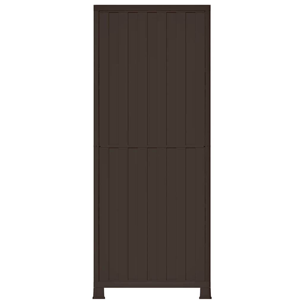 vidaXL Πλαστικό Ντουλάπι 68x39x171,5 εκ με Σχεδιασμό σε Στυλ Ρατάν